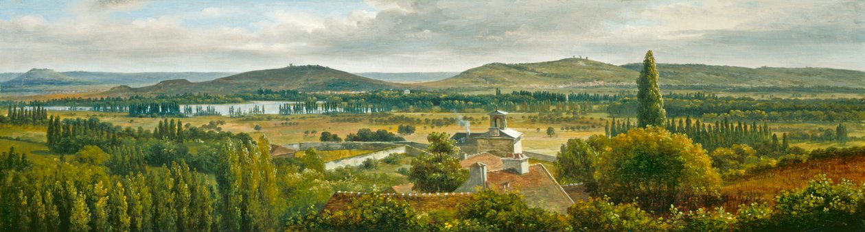 Panoramablick auf die Île-de-France, ca. 1830 von Pierre Etienne Theodore Rousseau