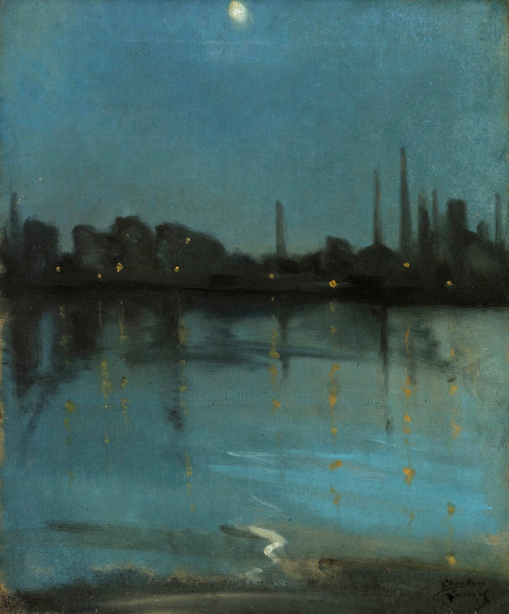 Battersea und die Themse von Chelsea, ca. 1890 von Theodore Roussel