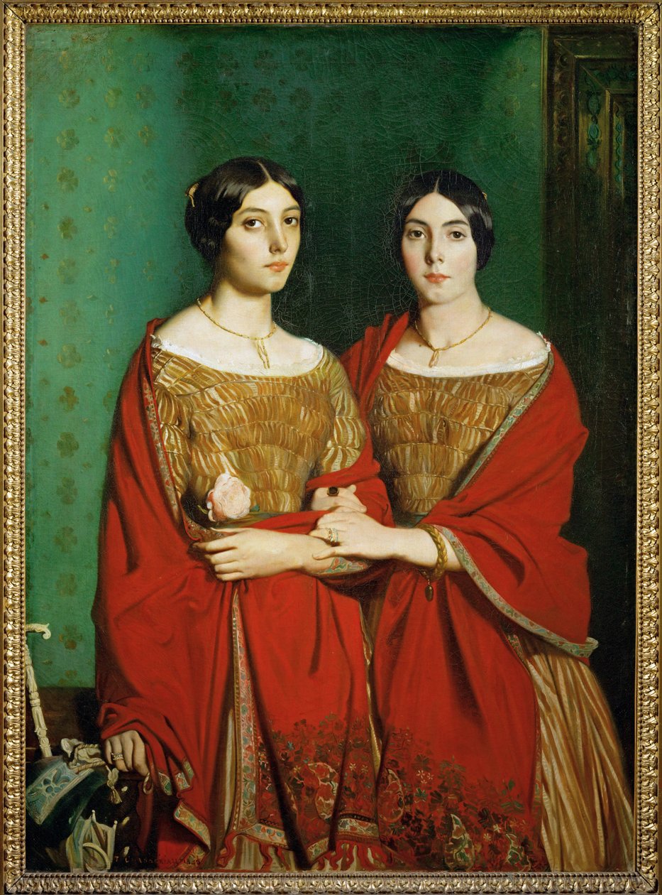 Fräulein C., auch Die zwei Schwestern genannt - Die Malerschwestern Adele und Genevieve von Théodore Chassériau