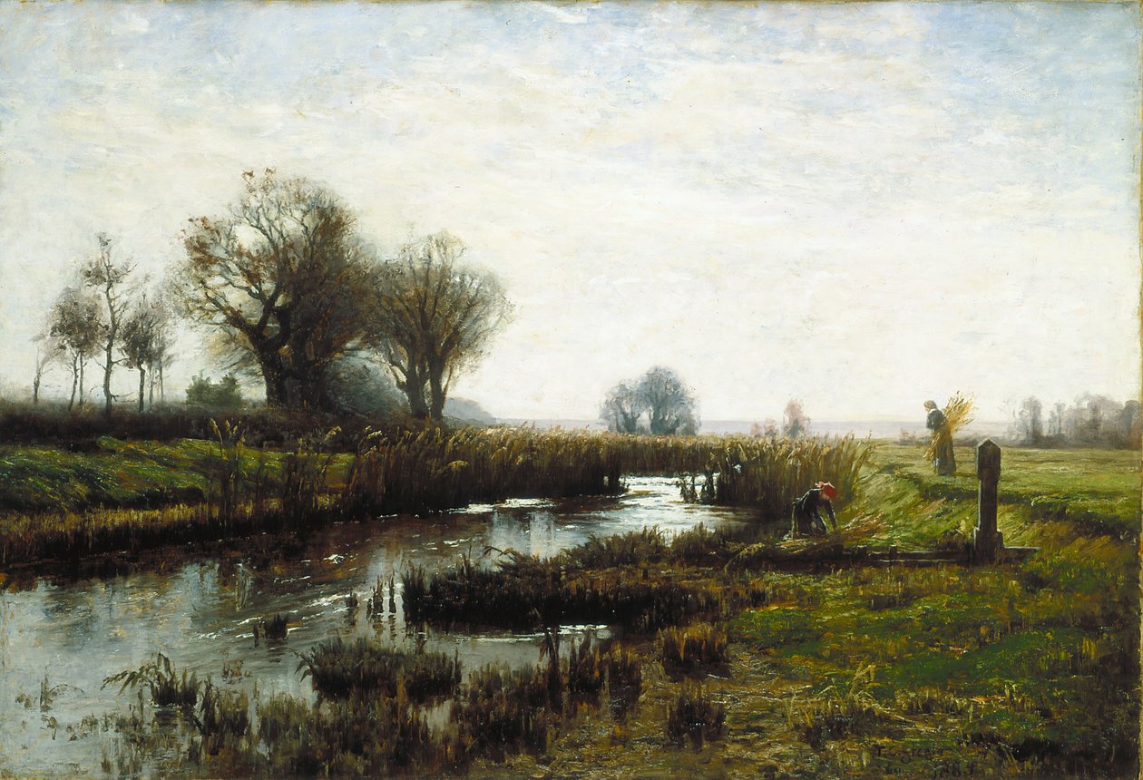 Später Nachmittag, Dachauer Moor von Theodore Clement Steele
