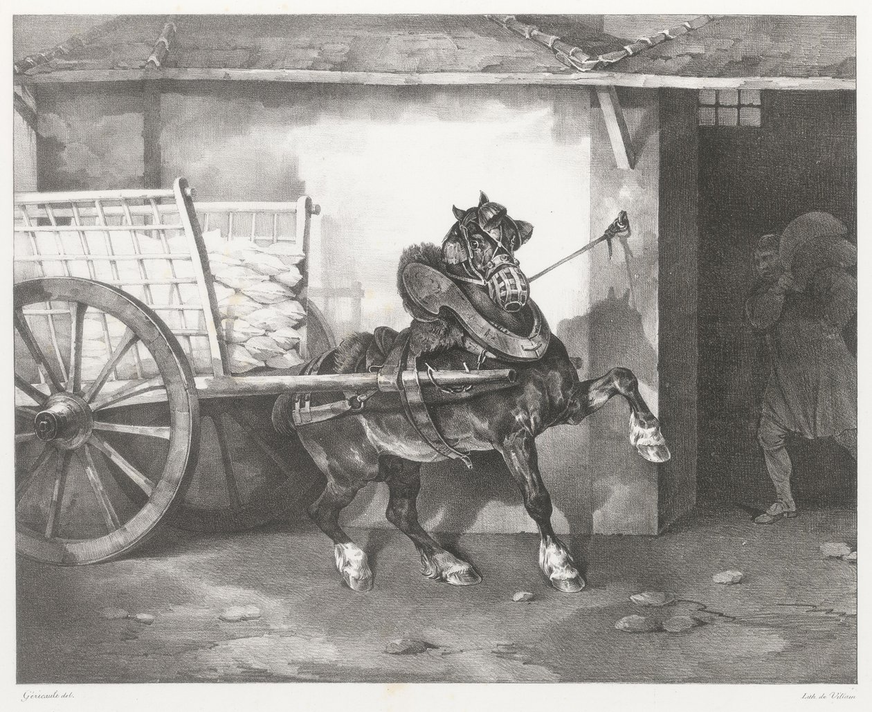 Das Pferd des Gipsers von Theodore Gericault
