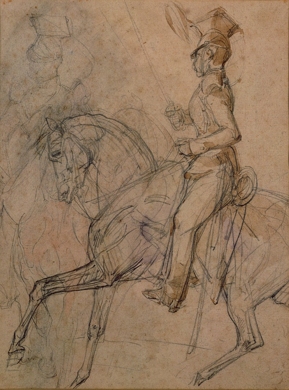 Offizier der polnischen Lanzenreiter von Theodore Gericault