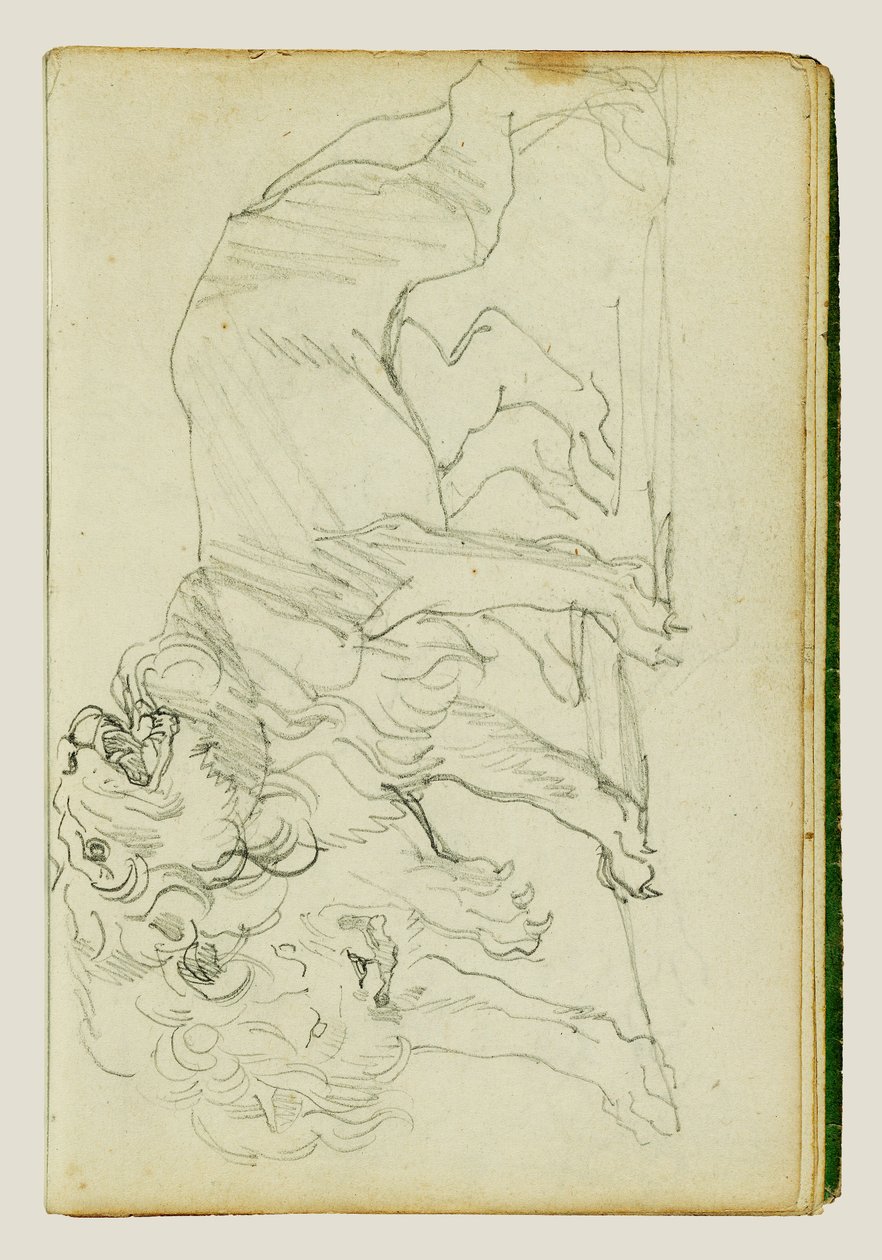 Paar Löwen von Theodore Gericault