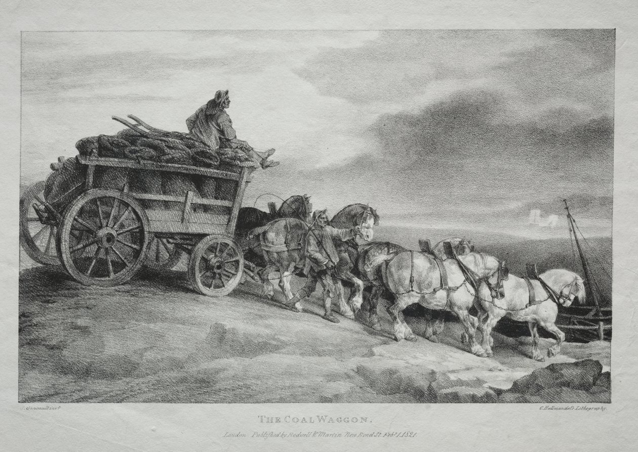 Der Kohlenwagen von Theodore Gericault