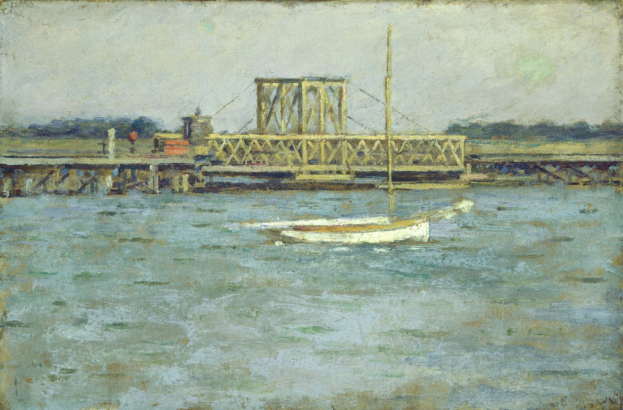 Zugbrücke - Long Branch R. R. von Theodore Robinson