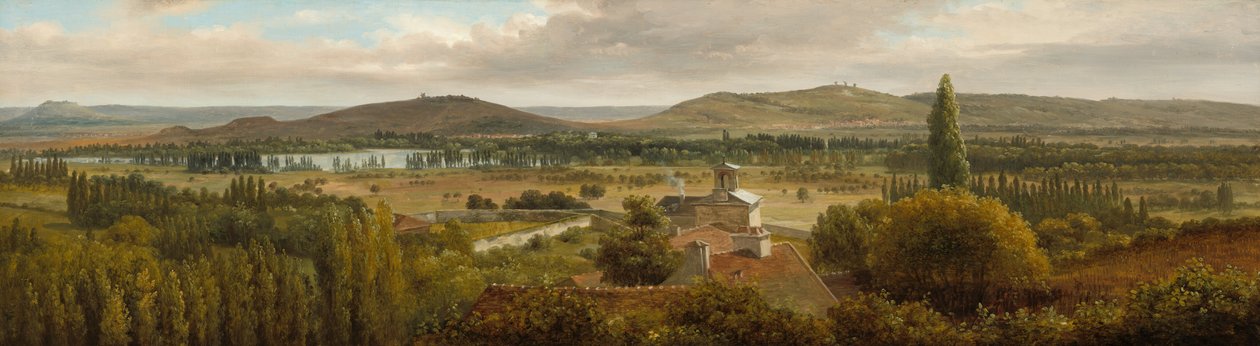 Panorama-Landschaft in der Nähe der Mosel von Theodore Rousseau