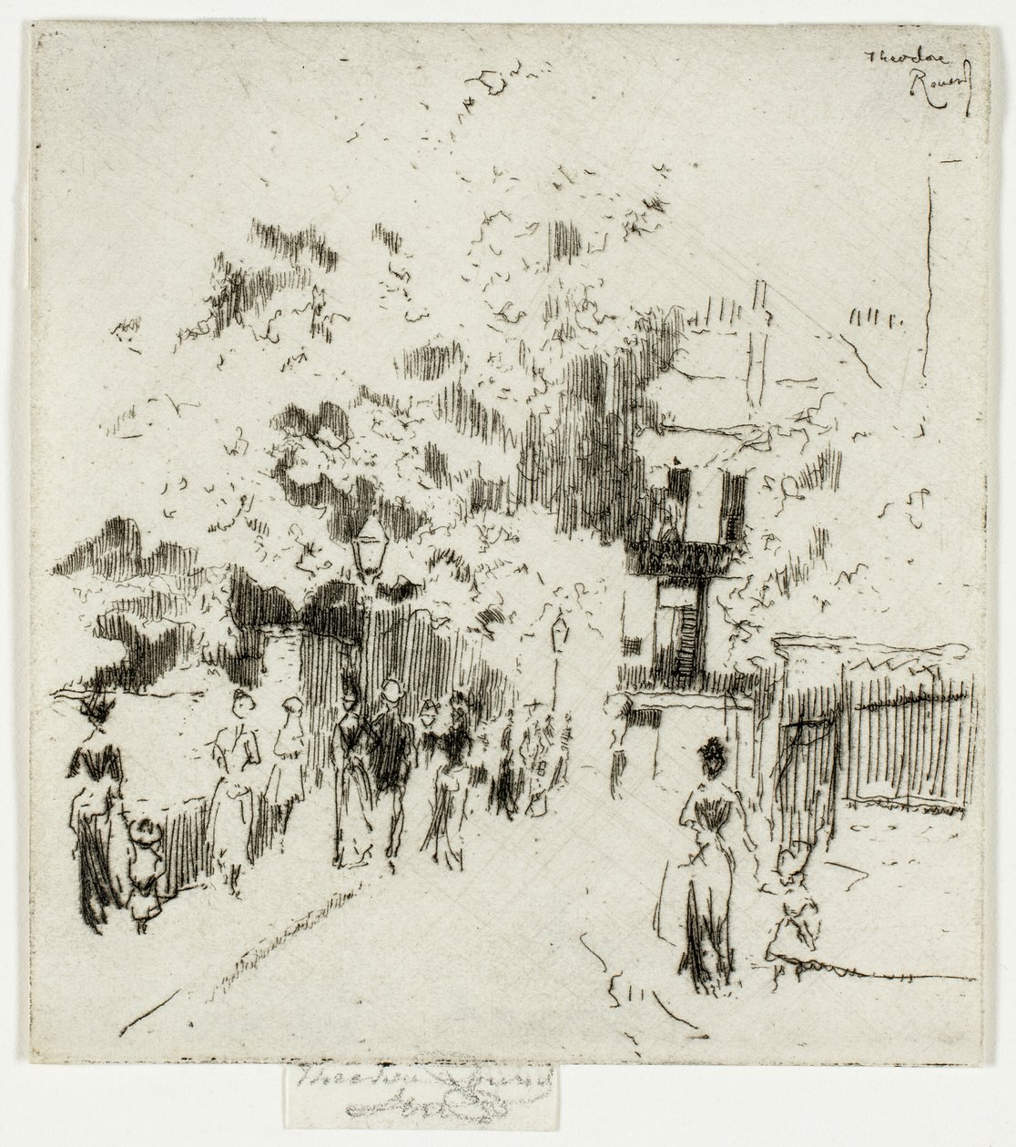 Feiertag, Ecke der Beaufort Street, Chelsea von Theodore Roussel