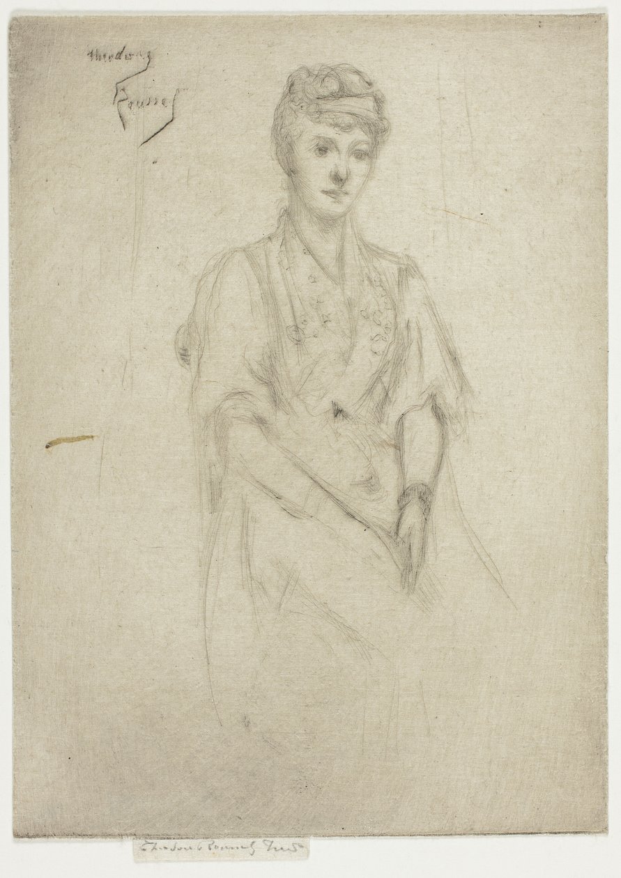 Porträt von Mrs. Cyprian Williams in Kostüm von Theodore Roussel