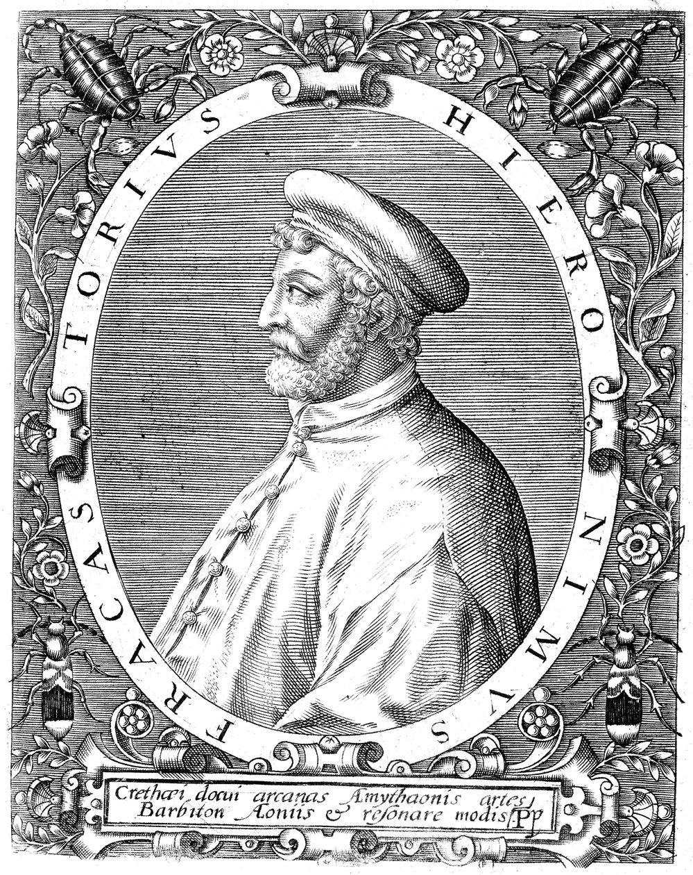 Girolamo Frascatoro, italienischer Arzt, Dichter und Astronom, spätes 16. Jahrhundert von Theodore de Bry