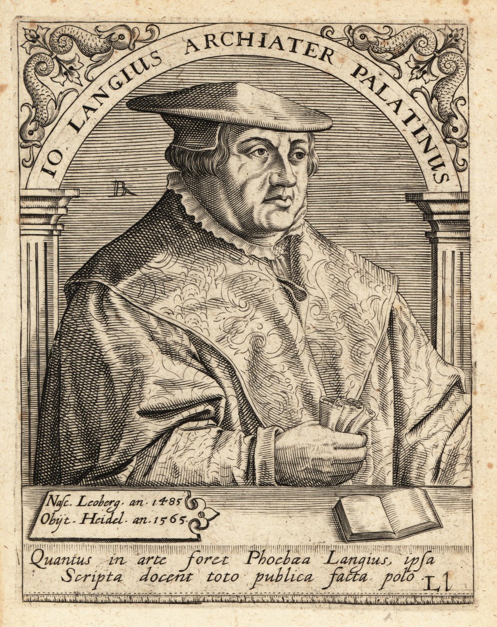 Johannes Lange, deutscher Arzt und Chirurg von Theodore de Bry