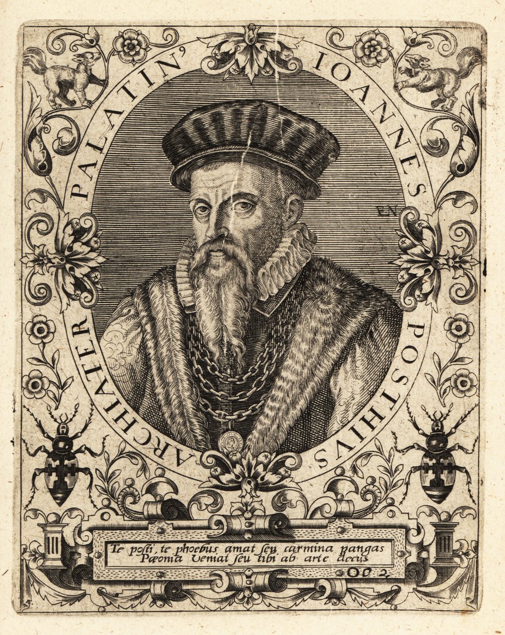 Johannes Posth, deutscher Humanist und Arzt von Theodore de Bry