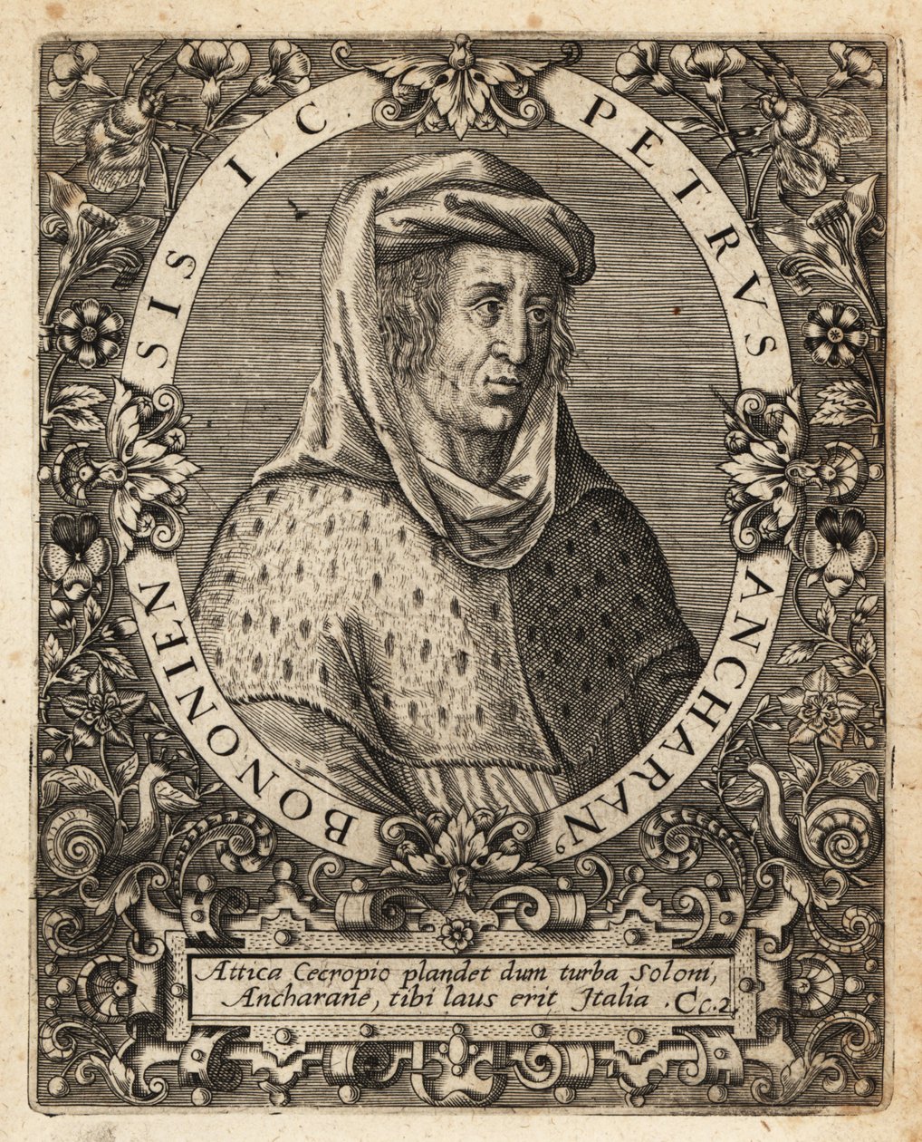 Peter von Ancarano, ca. 1333-1416, italienischer Jurist von Theodore de Bry