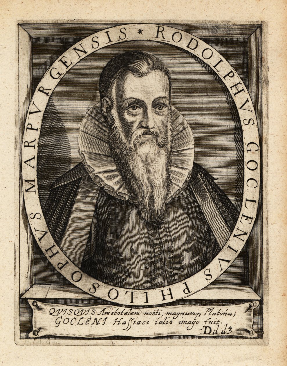 Rudolph Goclenius der Ältere, deutscher scholastischer Philosoph von Theodore de Bry