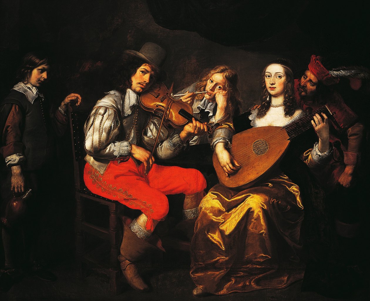 Das Konzert, von Theodor van Thulden, ca. 1650 von Theodore van Thulden