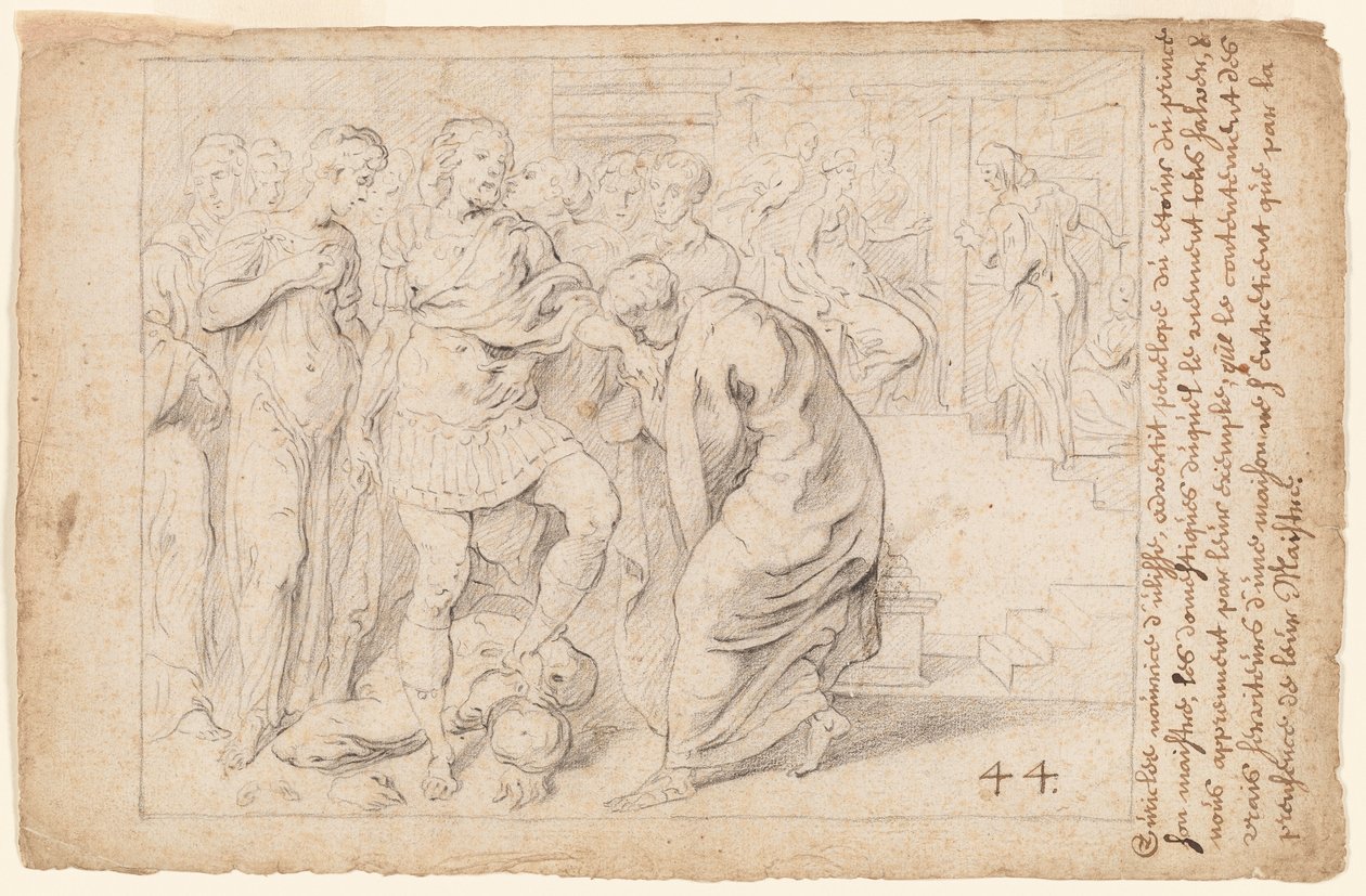Odysseus empfängt die Huldigung der treuen Dienerinnen von Theodore van Thulden