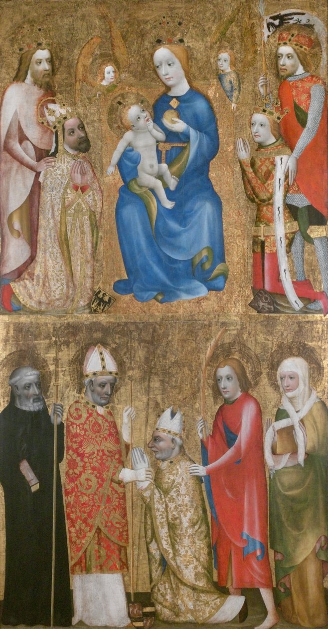 Votivbild des Erzbischofs Jan Ocko von Vlasim, ca. 1370 von Theodoric of Prague,