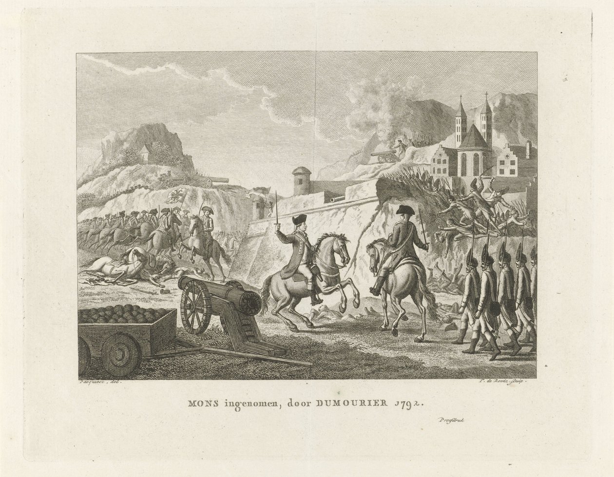 Einnahme von Mons, 1792 von Theodorus de Roode