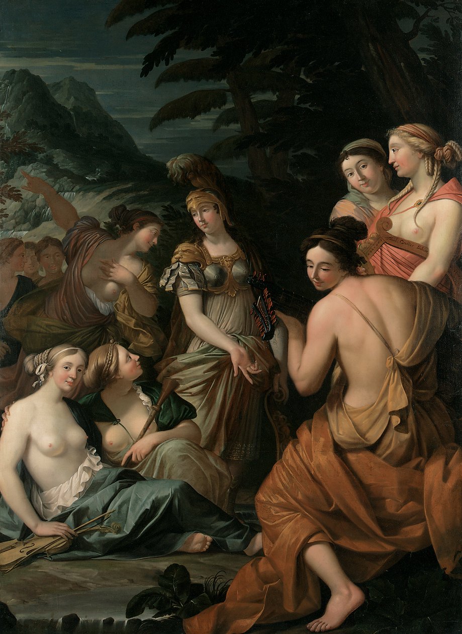 Minerva und die Musen auf dem Helikon von Theodorus van der Schuer