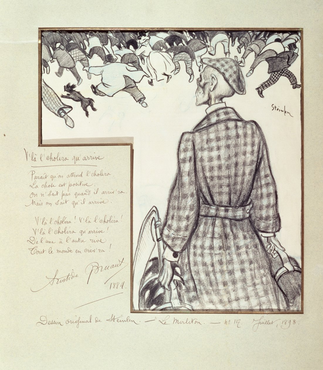 Cholera kommt, 1898 von Théophile Alexandre Steinlen