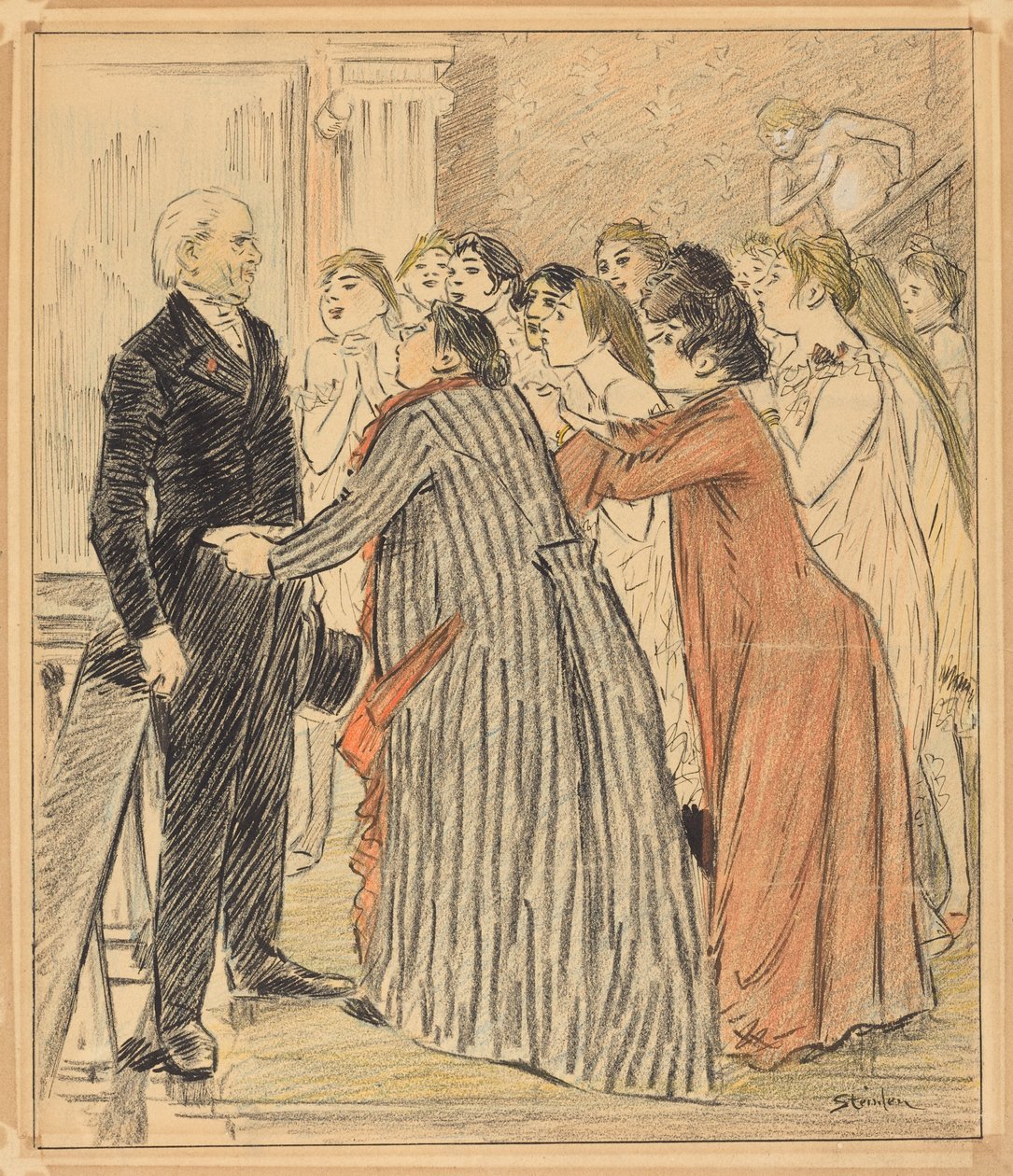 Das Abenteuer des alten Dekans von Théophile Alexandre Steinlen