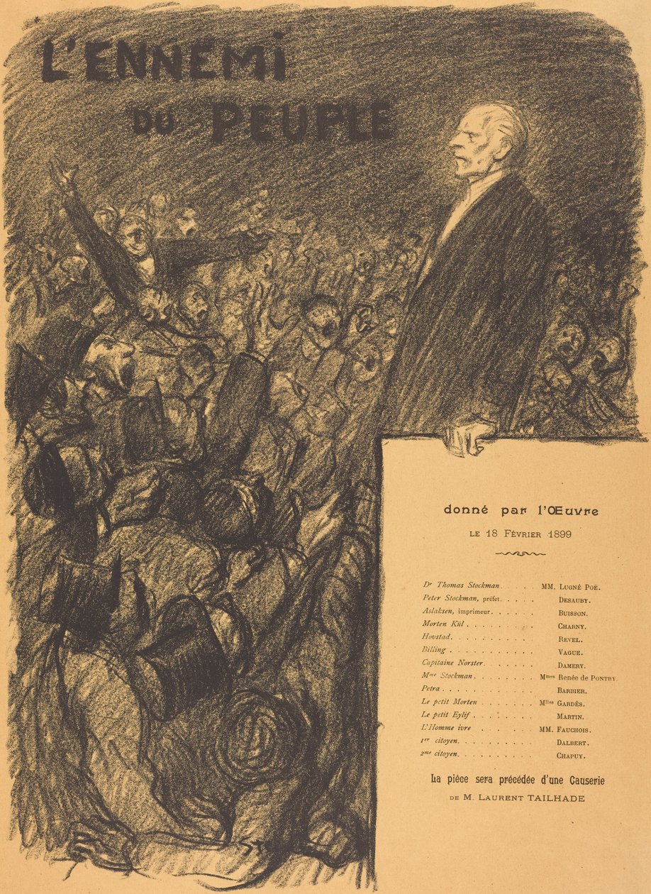 Der Volksfeind von Théophile Alexandre Steinlen