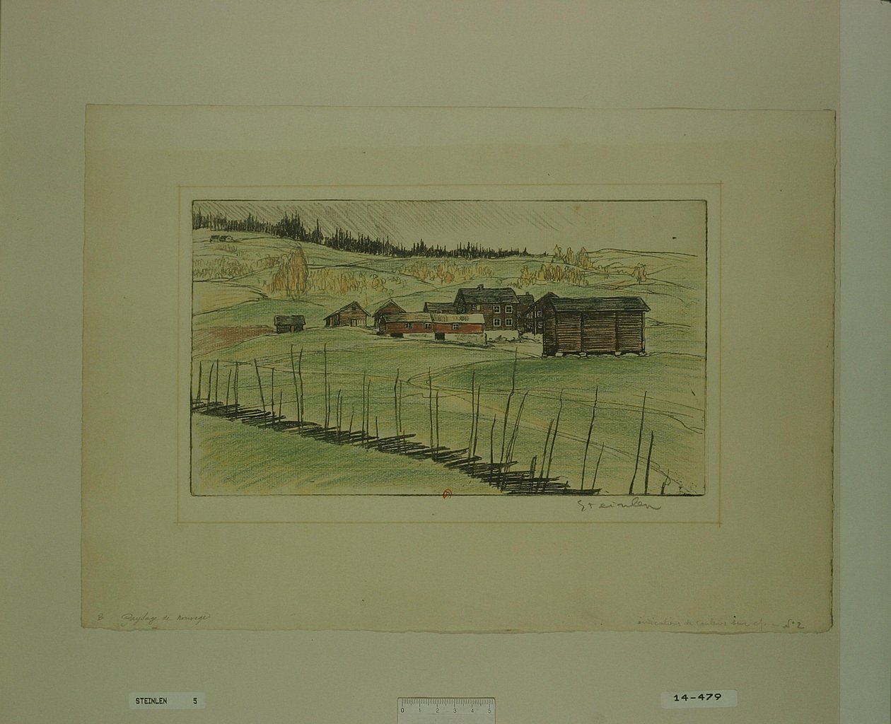 Norwegische Landschaft von Théophile Alexandre Steinlen