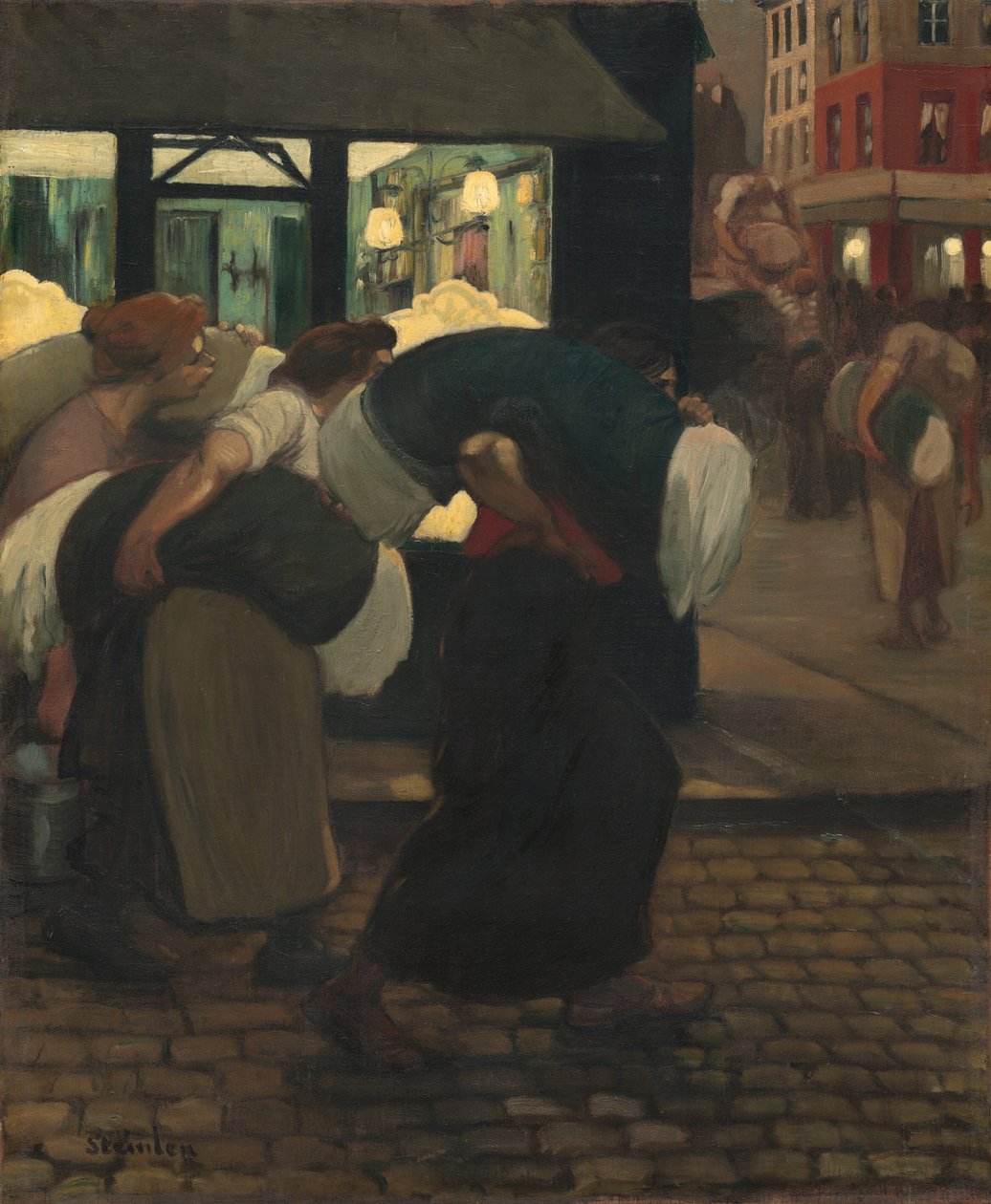 Die Wäscherinnen von Theophile Alexandre Steinlen
