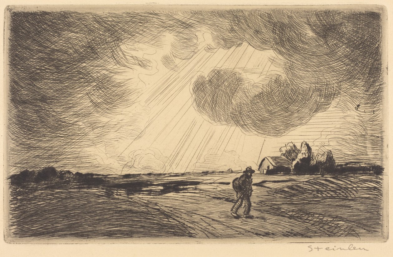 Gewitter von Théophile Alexandre Steinlen