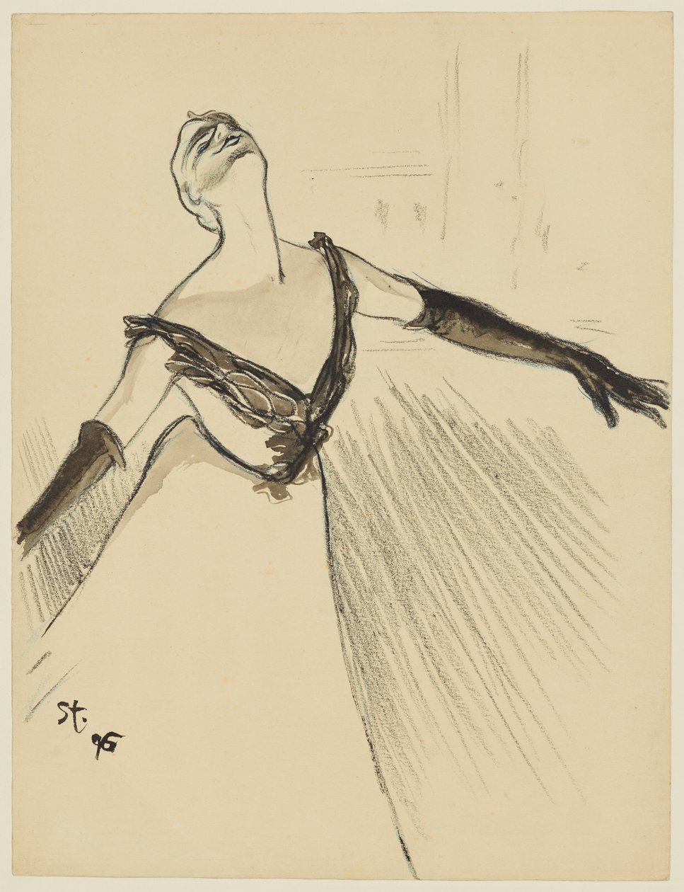 Yvette Guilbert von Théophile Alexandre Steinlen