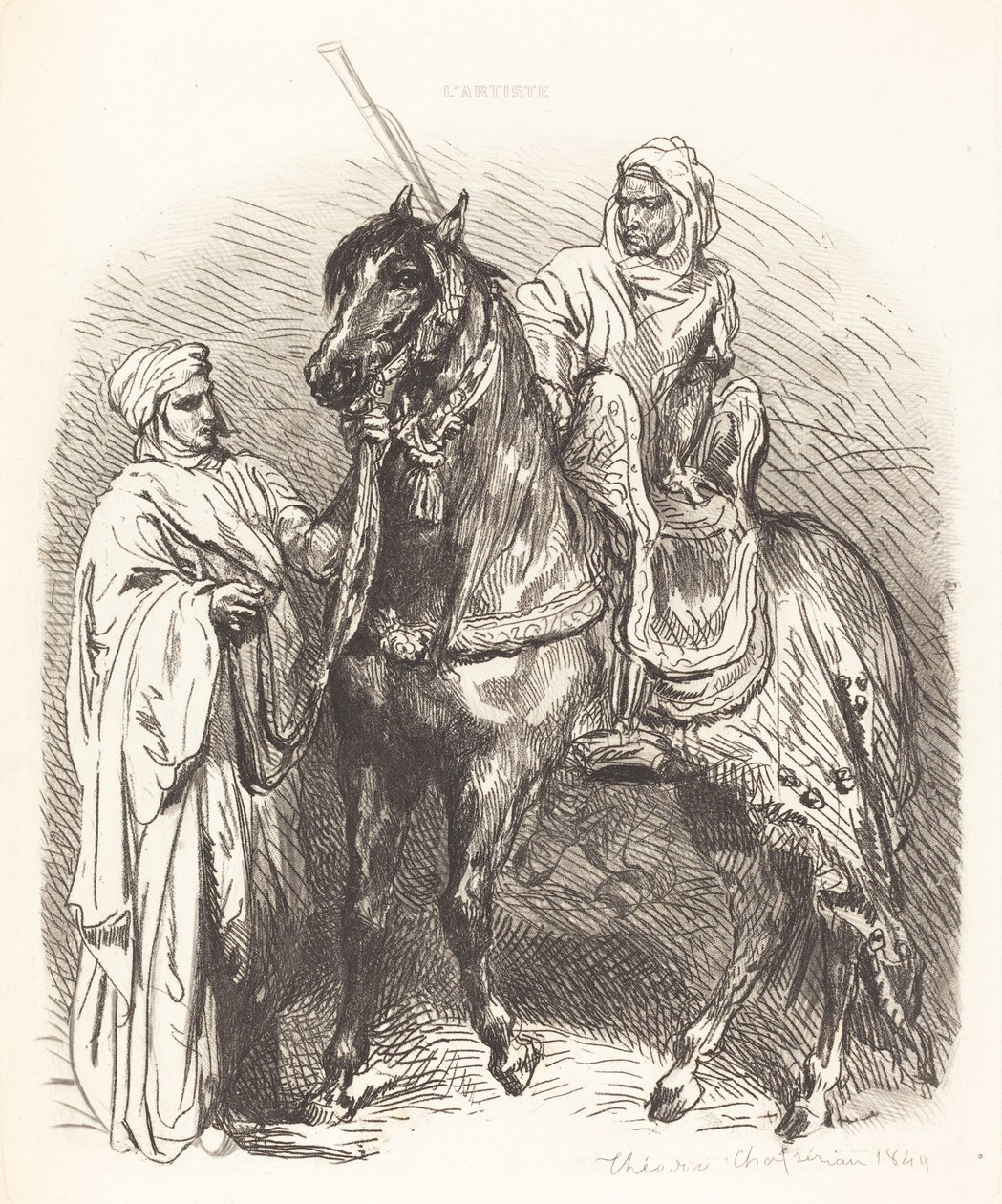 Araber steigt auf von Théodore Chassériau