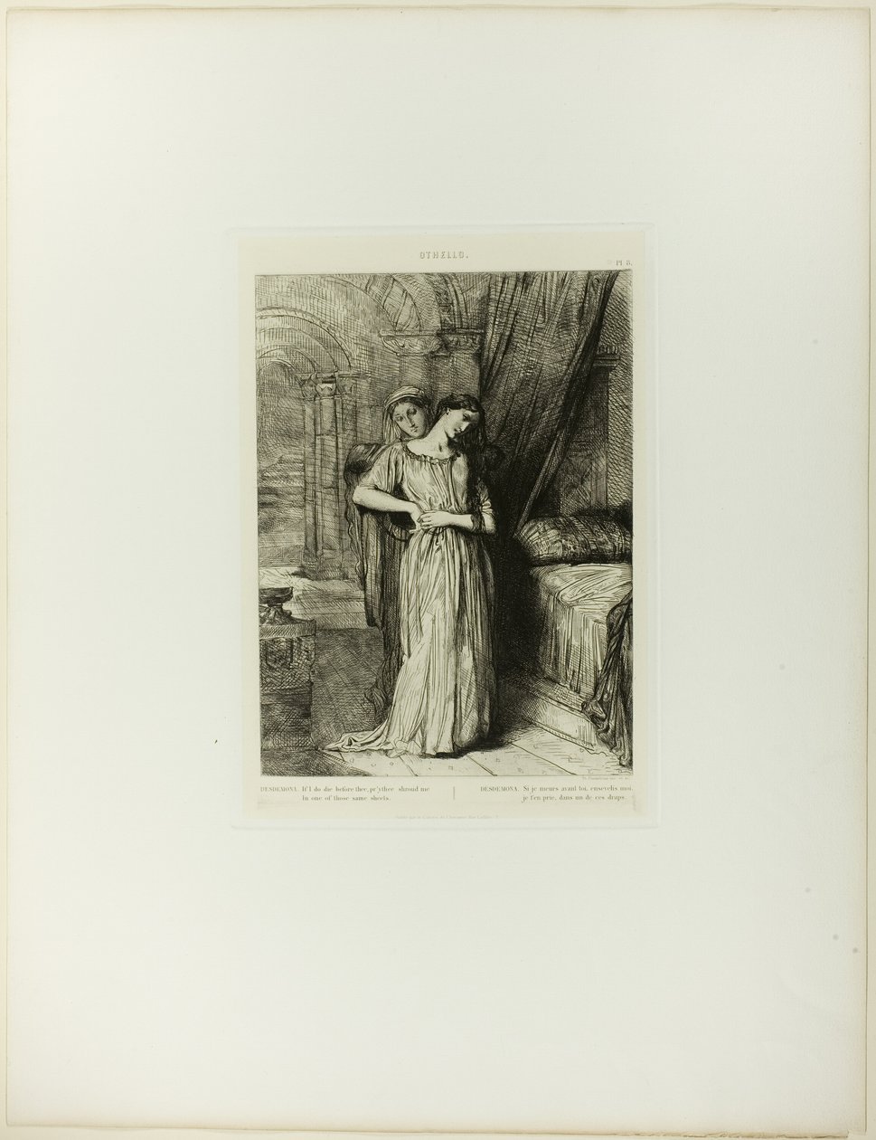 Wenn ich vor dir sterbe, Platte acht aus Othello von Théodore Chassériau