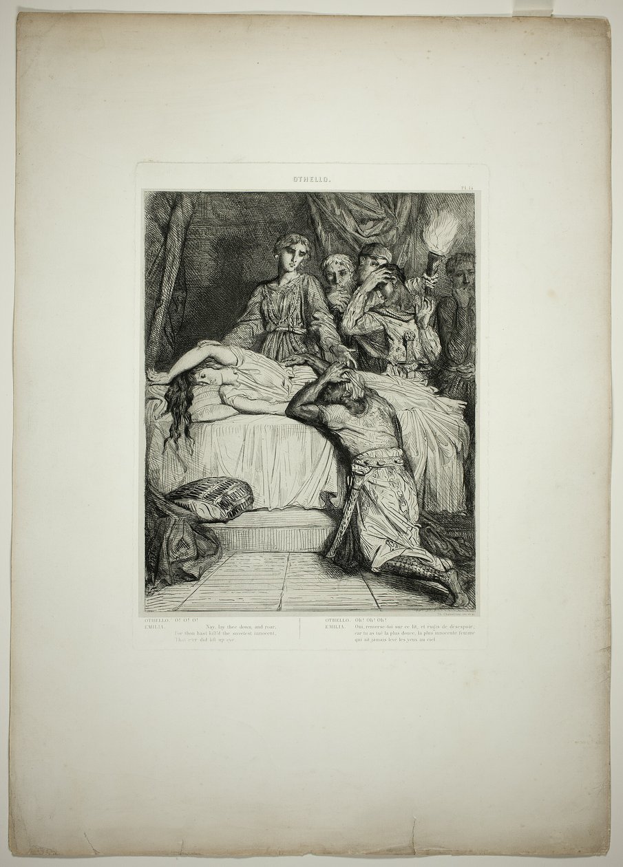 Oh! Oh! Oh!, Platte vierzehn aus Othello von Théodore Chassériau