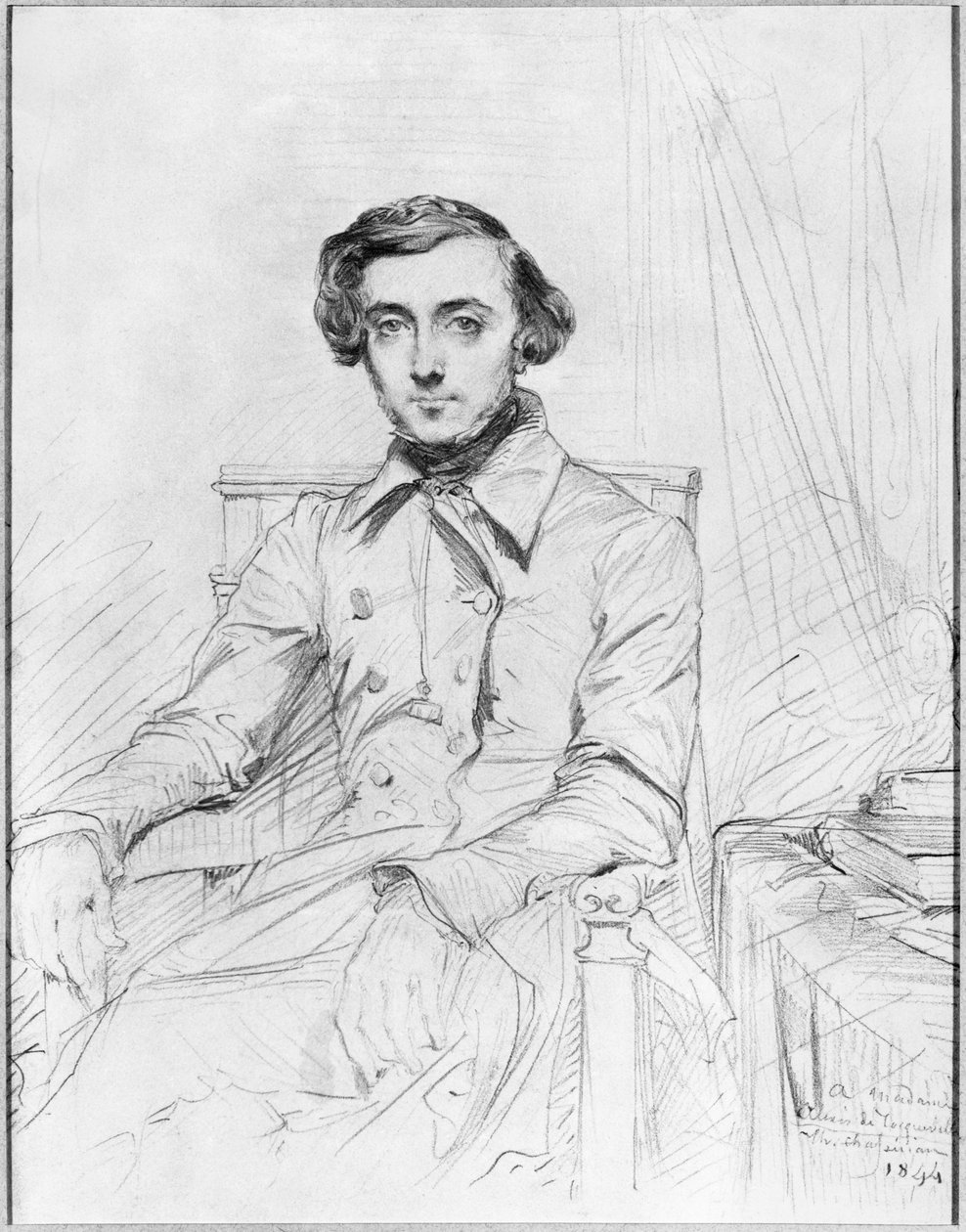 Porträt von Charles Alexis Henri Clerel de Tocqueville, 1844 von Théodore Chassériau