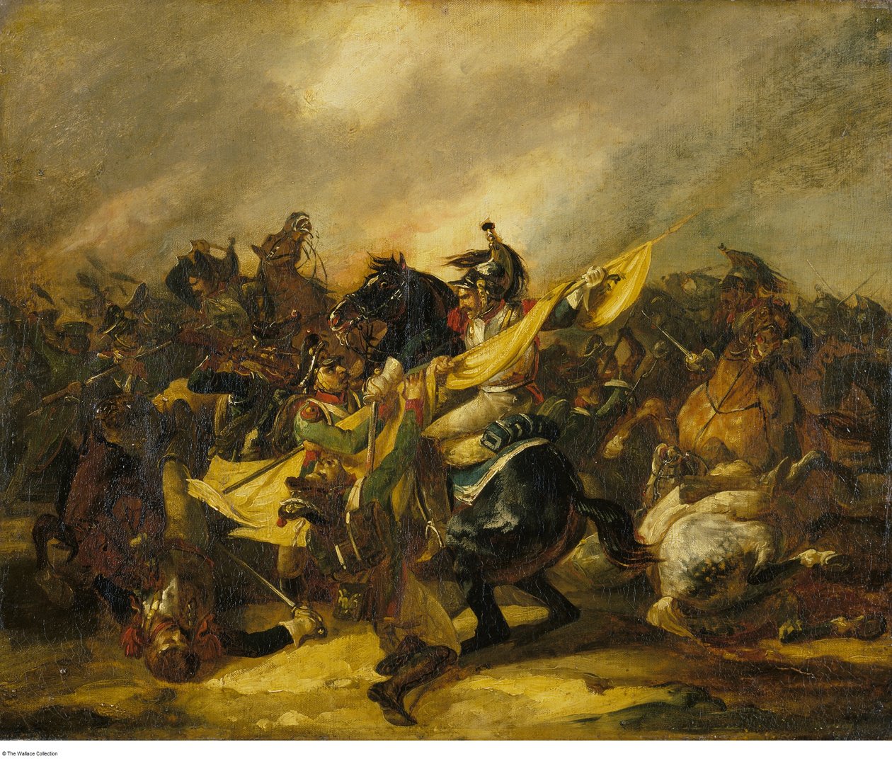 Géricault - Ein Angriff der Kürassiere, ca. 1822 - ca. 1823 von Theodore Gericault