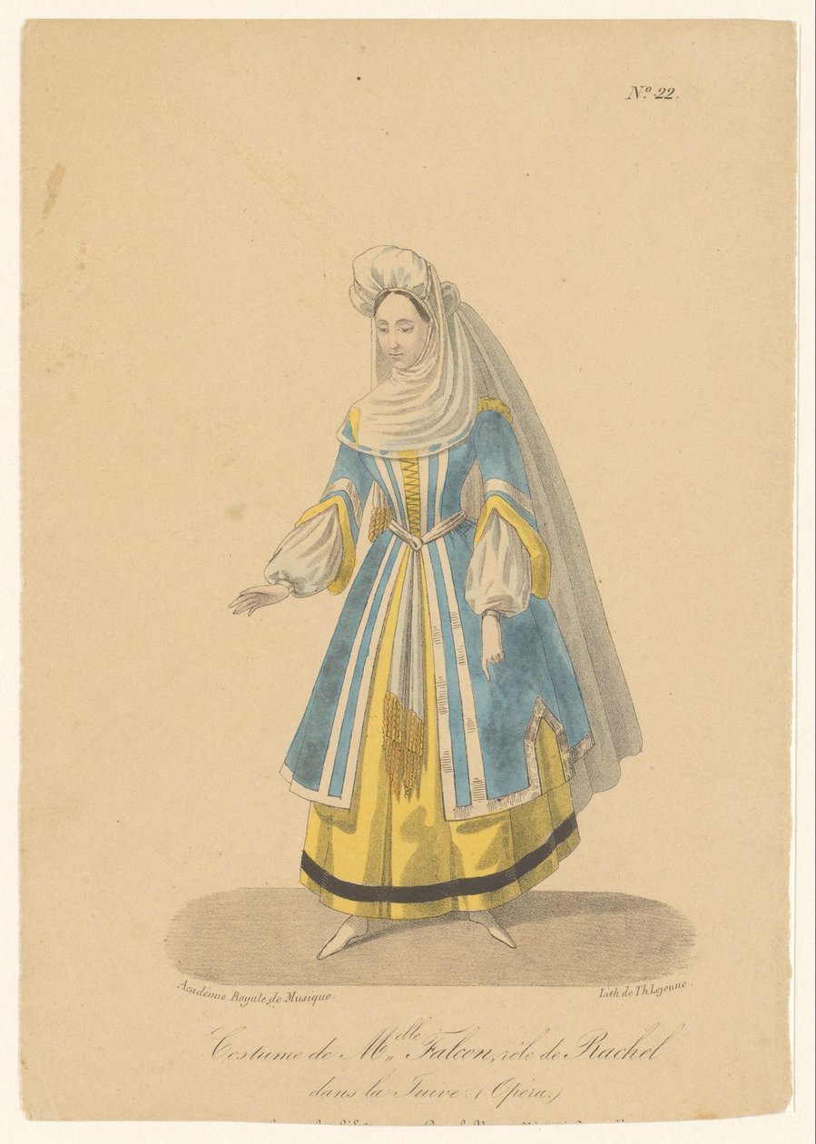Cornélie Falcon in der Rolle der Rachel in der Oper La Juive von Théodore Lejeune