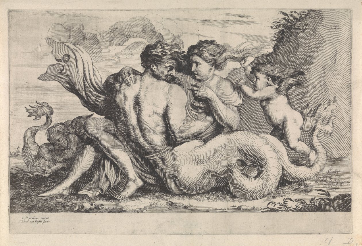 Sirene und Triton von Théodorus van Kessel