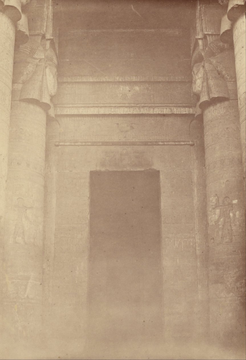 Der innere Eingang des Tempels von Denderah von Théodule Devéria