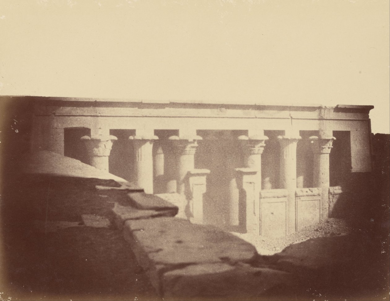 Vorderansicht des Hauptraums des Tempels von Edfu von Théodule Devéria