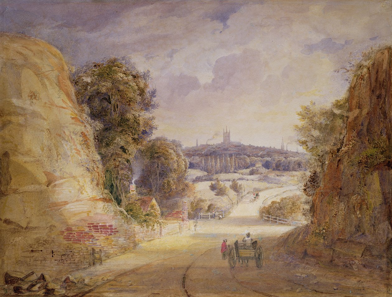 Ansicht von Wolverhampton von Thomas Charles Leeson Rowbotham