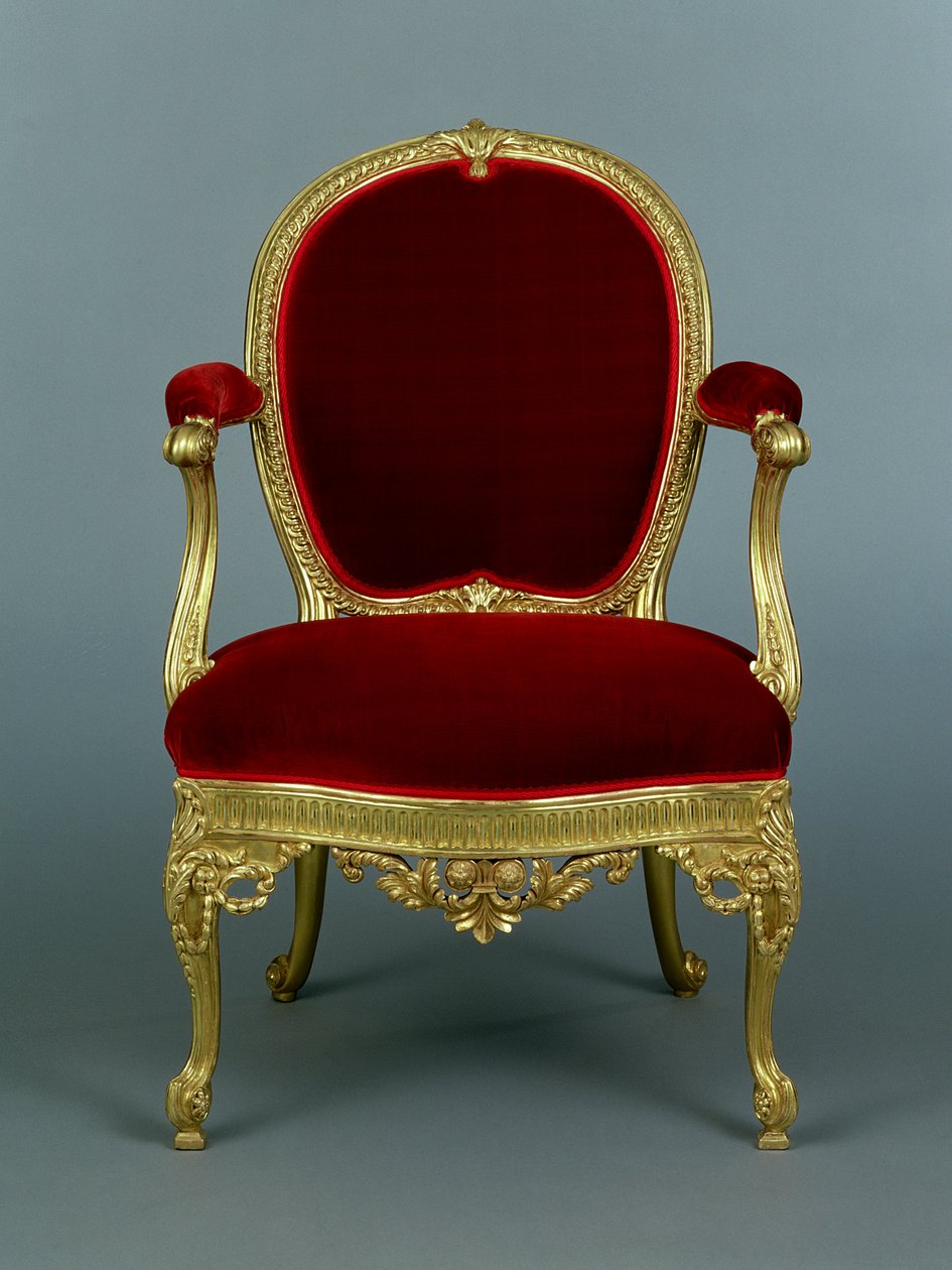 George III Sessel, um 1770 von Thomas Chippendale