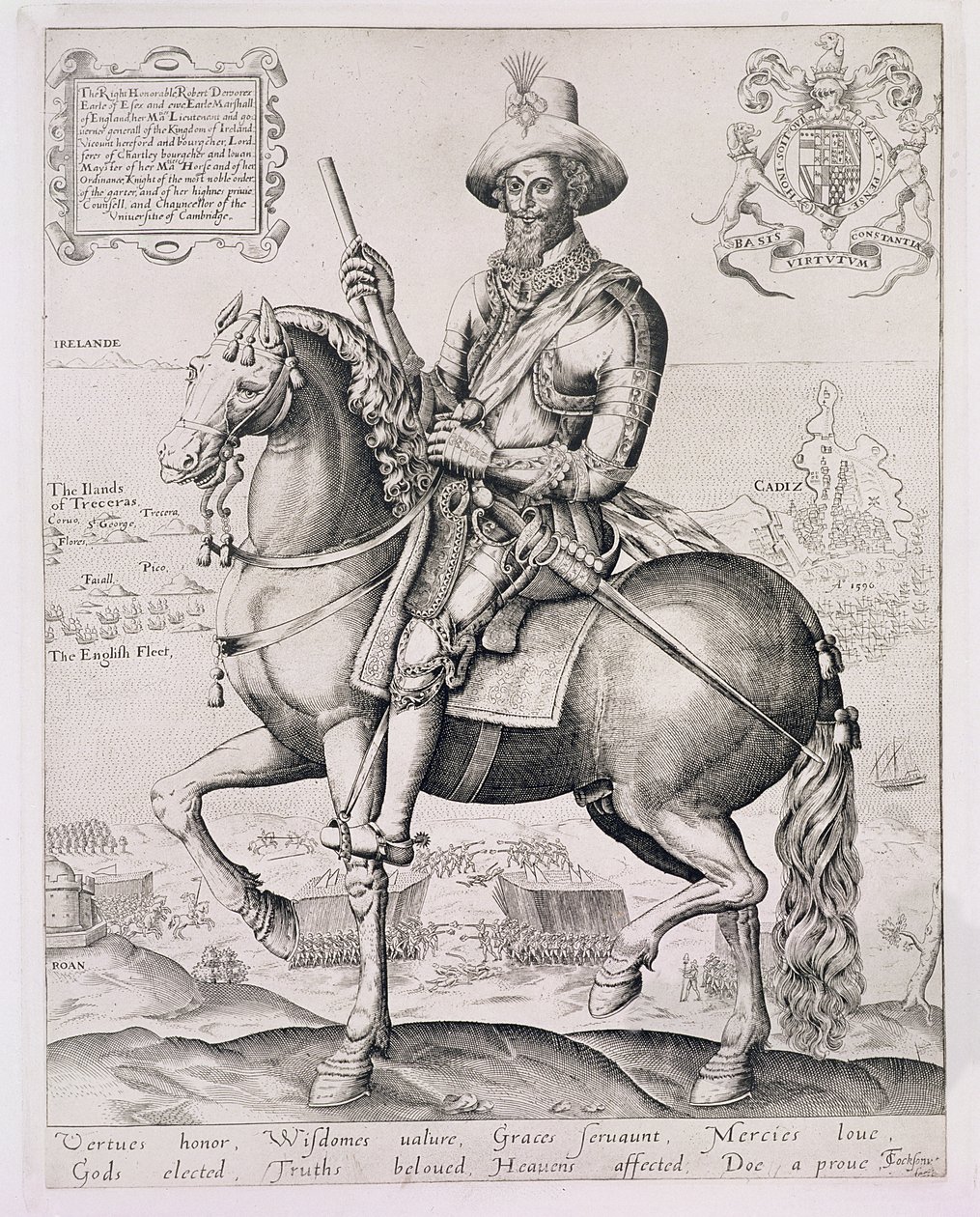 Porträt von Robert Devereux (1566-1601), 2. Earl of Essex, 1599 von Thomas Cockson
