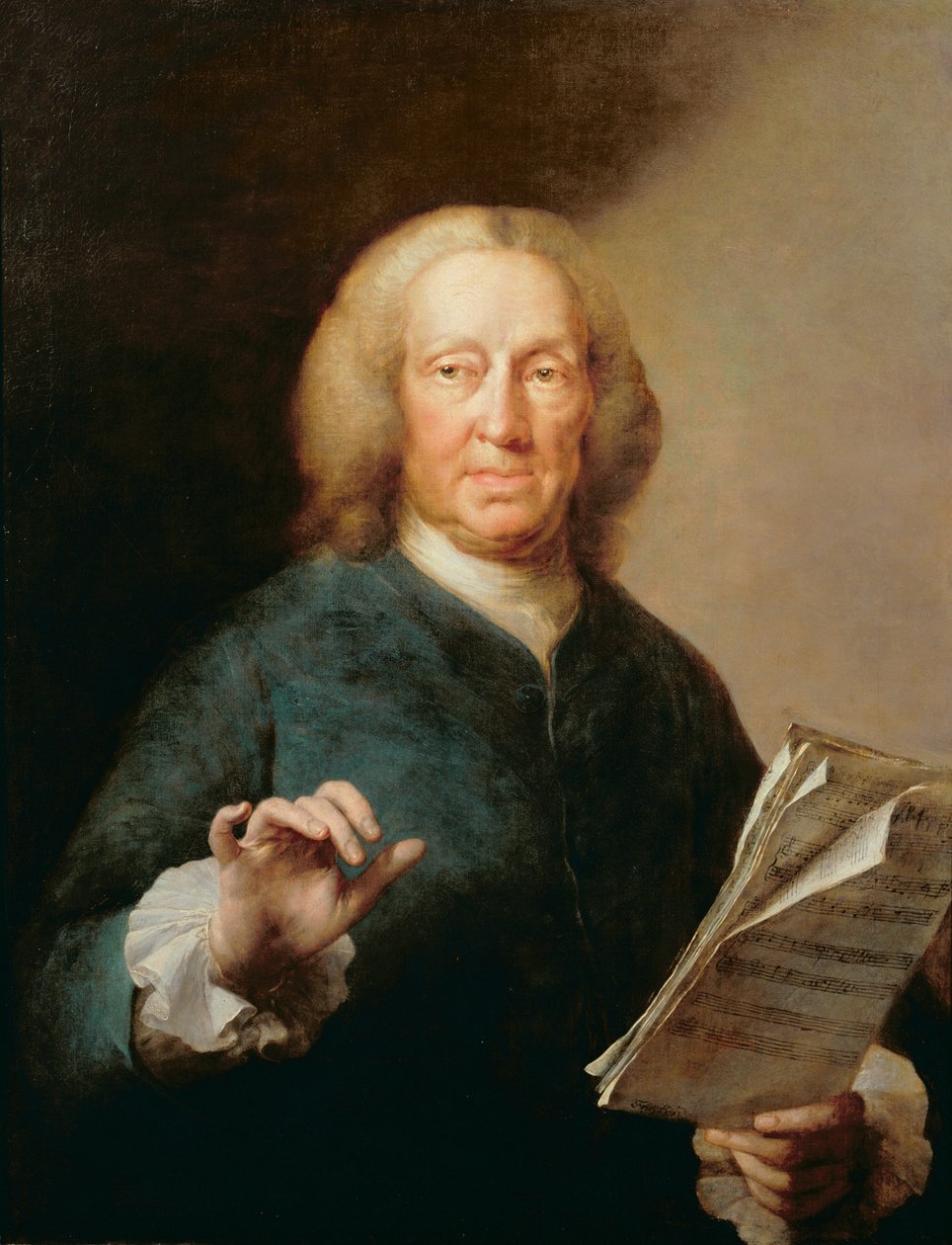 Porträt von Richard Leveridge (1670-1758), Basssänger von Thomas Frye