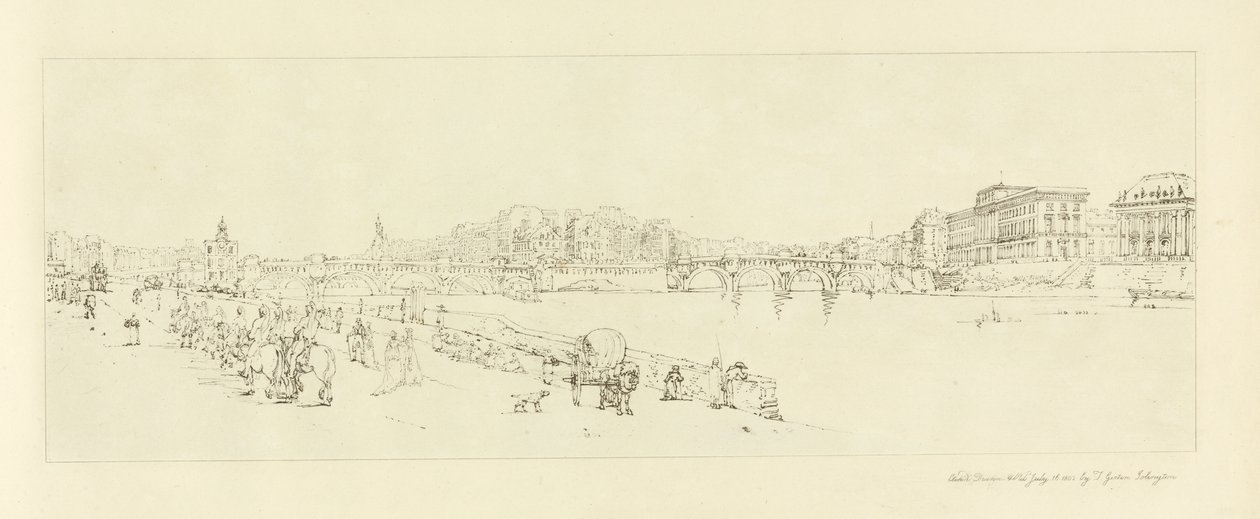 Ansicht von Pont Neuf, ca. 1802 von Thomas Girtin