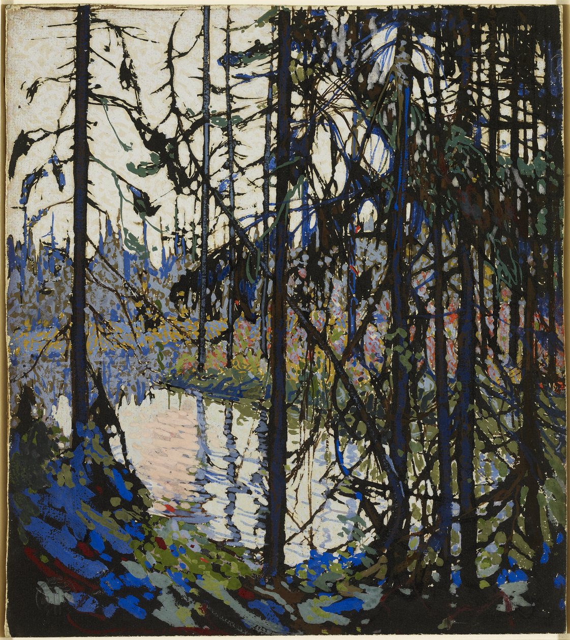 Studie für Northern River, 1914-15 von Tom Thomson