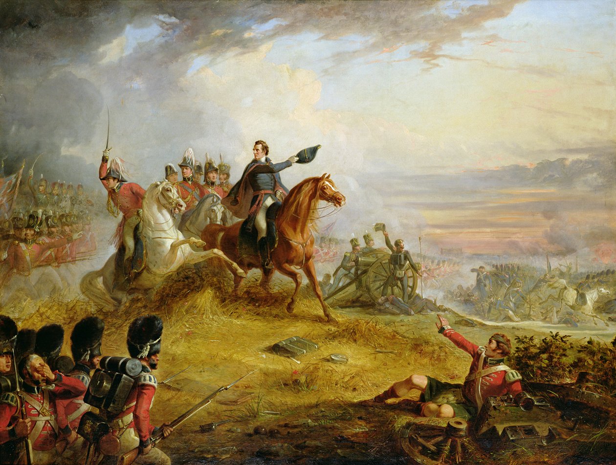 Ein Vorfall in der Schlacht von Waterloo im Jahr 1815 von Thomas Jones