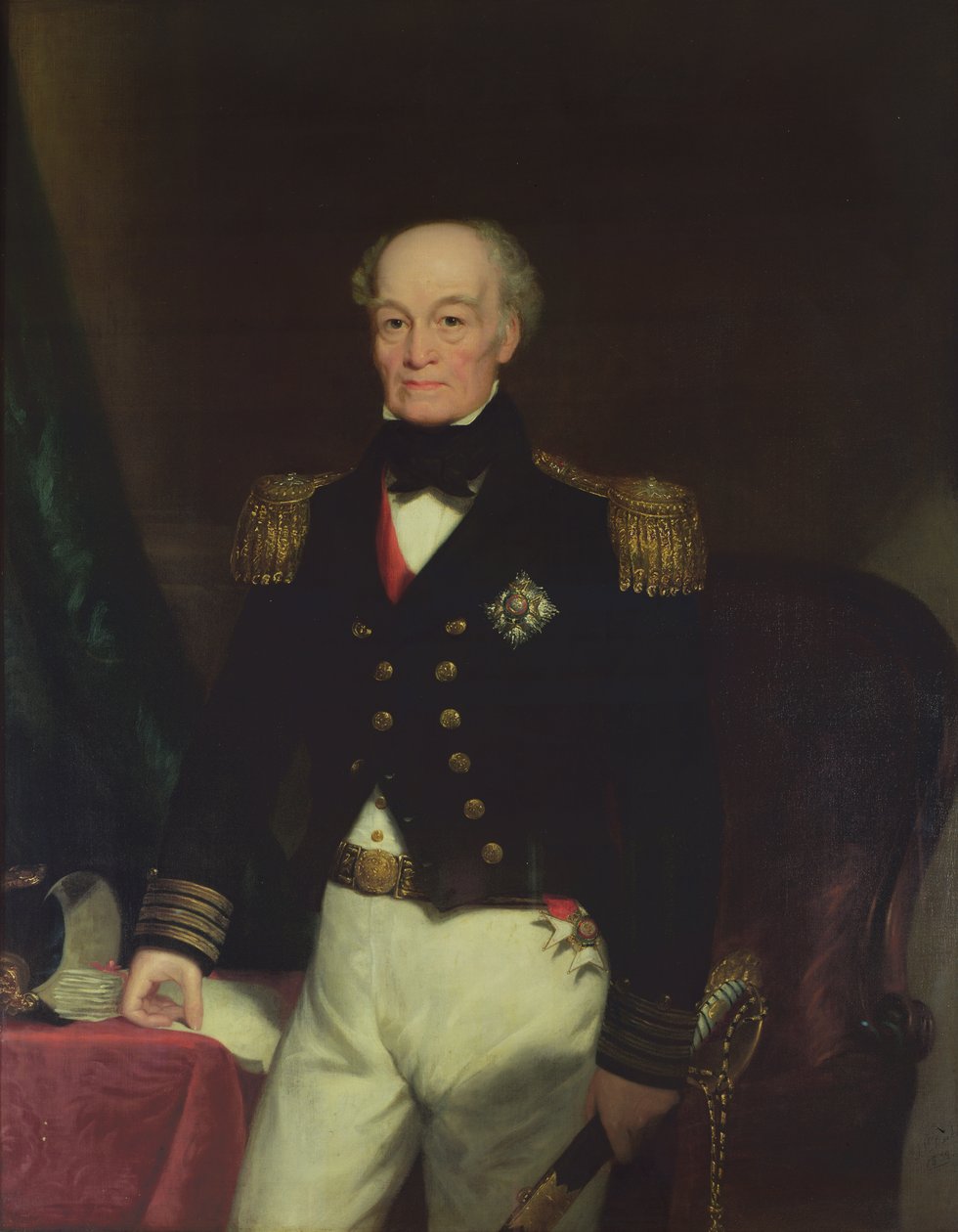 Porträt von Sir Thomas Byam Martin, 1852 von Thomas Mackay