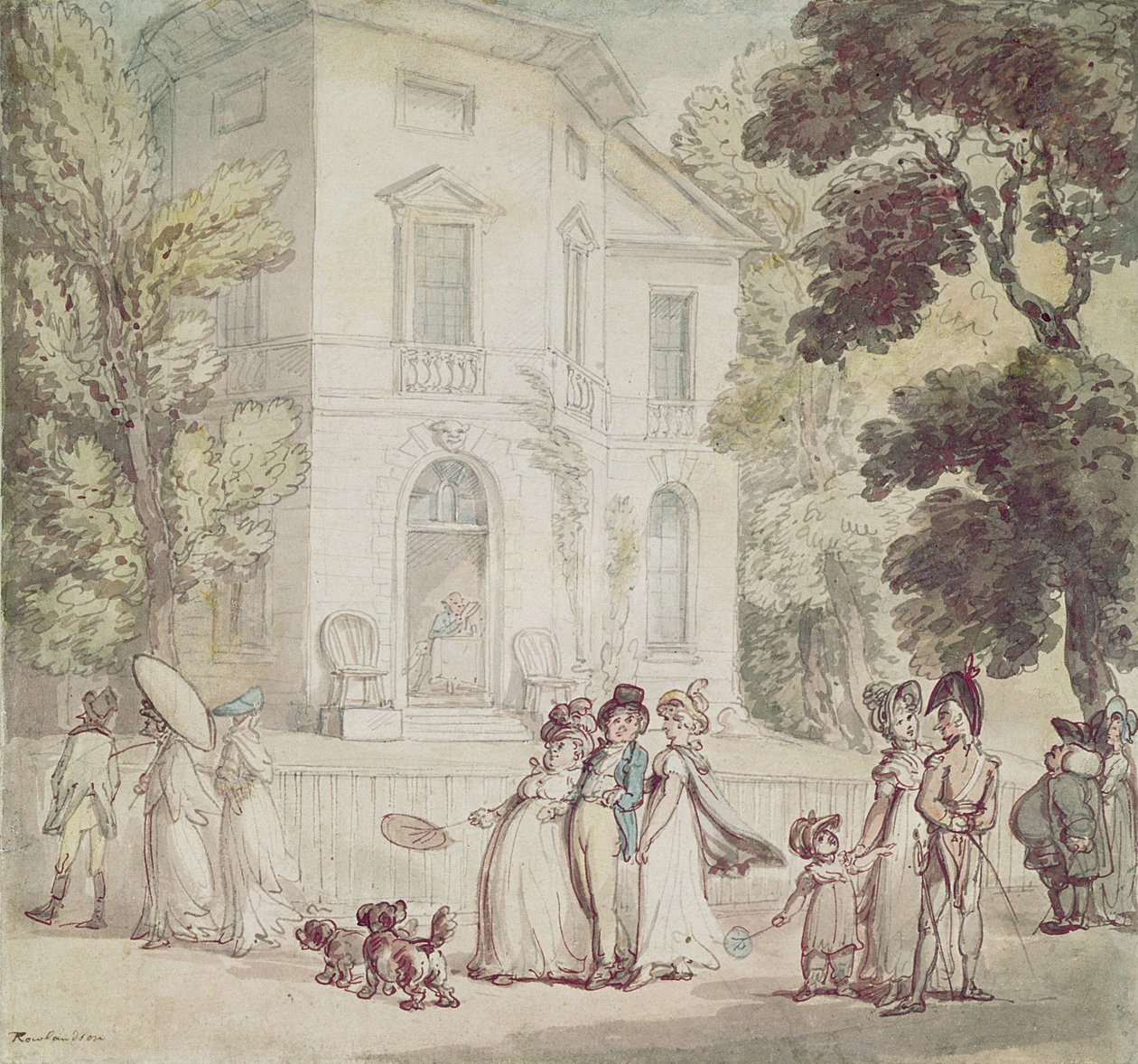 Ein Sonntagnachmittagsspaziergang von Thomas Rowlandson