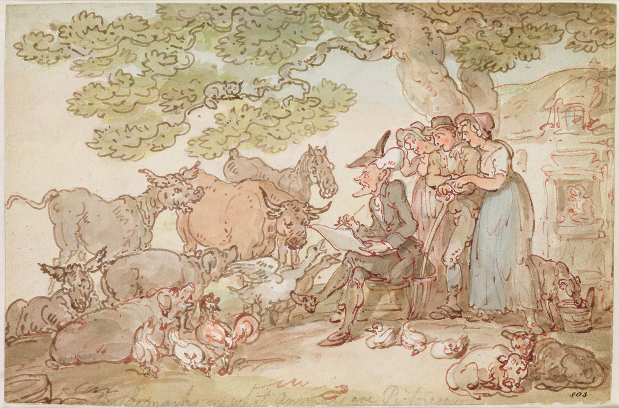 Dr. Syntax skizziert nach der Natur von Thomas Rowlandson