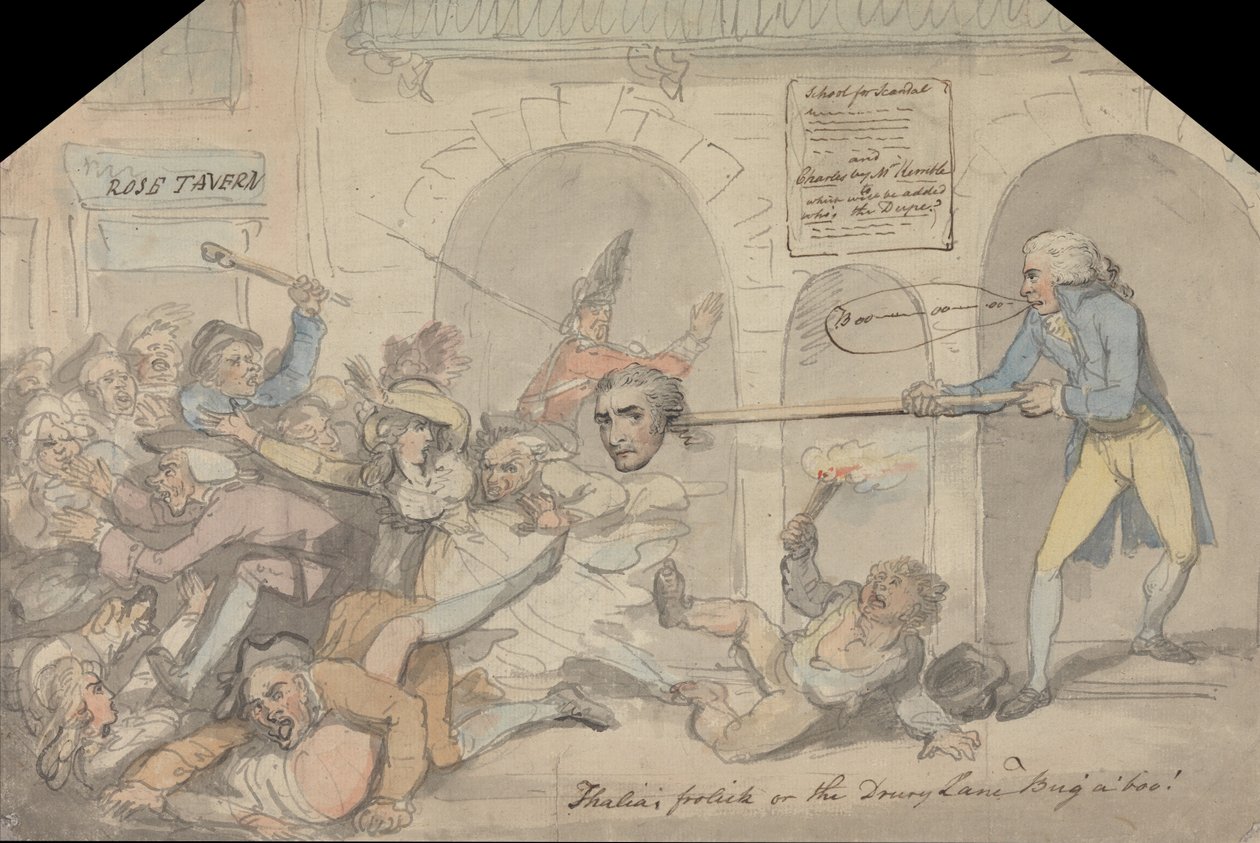 Drury Lane. Die Schule des Skandals von Thomas Rowlandson