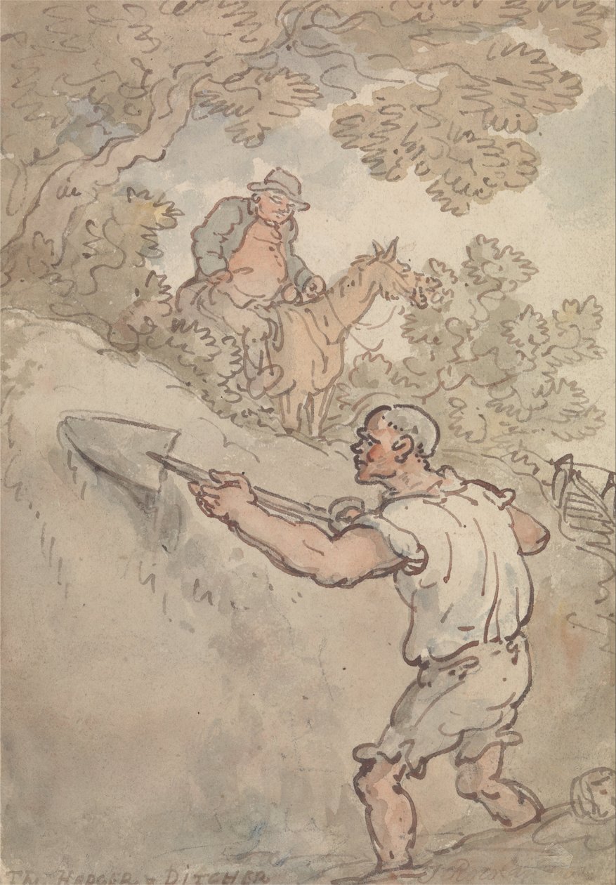 Der Hecken- und Grabenarbeiter von Thomas Rowlandson